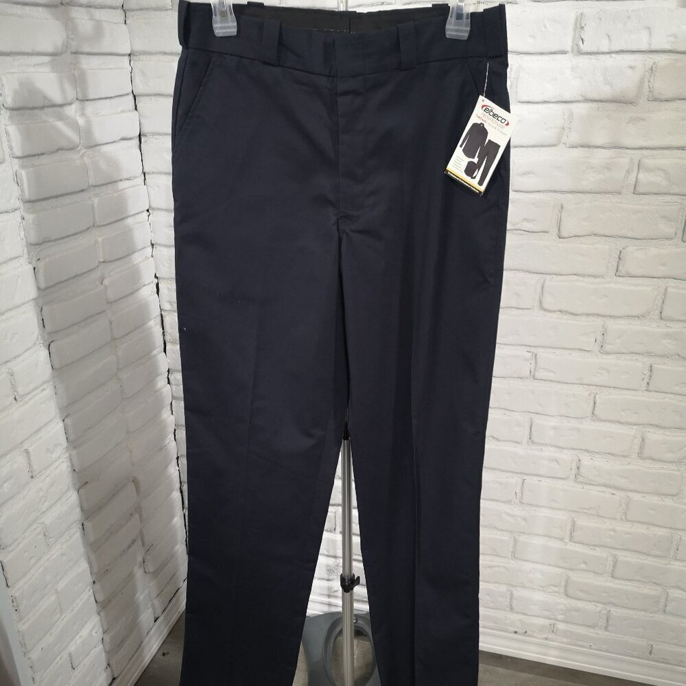NWT Elbeco Response Men's Size 35 Navy Comfort Stretch Unhemmed Uniform Pants